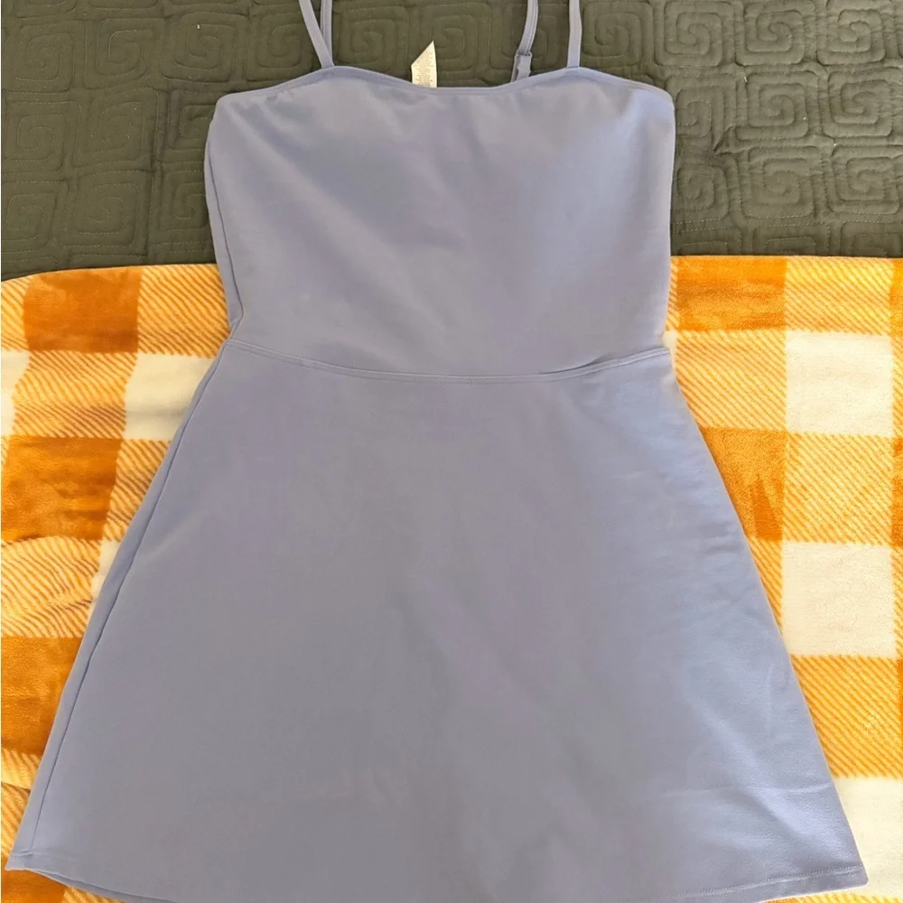ALO Yoga Light Lavender Spaghetti-Strap Dress - Picture 1 of 3